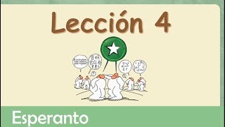 El adjetivo en esperanto  Lección 4 [upl. by Dolph]