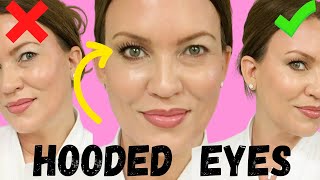 HOODED EYE HACKin 30 seconds SAGGY DROOPY EYELIDS INSTANTLY LIFTED [upl. by Nagy]