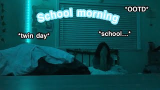 very requested school morning routine  Ari Cortez SCHOOL TWIN DAY [upl. by Constantine936]