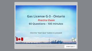 Gas Technician  Test 60 Q  Ontario  TSSA  G3 Certificate  CANCSA  B1491  CANCSA B1492 [upl. by Nahtanohj]