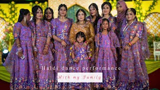 Haldi dance performance Bollywood style  wedding dance mehndi dance [upl. by Onit789]