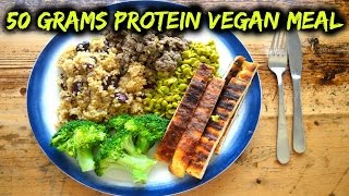 High Protein Bodybuilding Vegan Meal gluten free [upl. by Asiral]