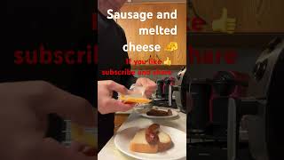 Quick way for lunch sausage and melted cheese 🧀 is also a tasty treat if you like sausages [upl. by Tamiko362]