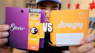 Elixir VS Stringjoy Acoustic Guitar Shootout [upl. by Cote]