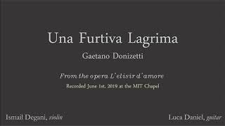 Una Furtiva Lagrima  Gaetano Donizetti  Violin and Guitar [upl. by Bate]