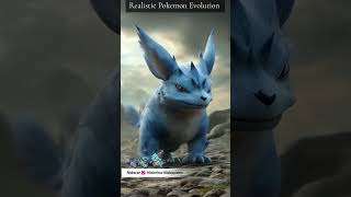 Realistic Pokemon Evolution PT9 pokemon evolution shorts ai aianimation pokemongo [upl. by Neyrb]