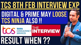 🔴TCS 8th Feb Interview Experience  Dont Loose Ninja Also🔥 [upl. by Eissen]