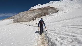 Mt Hood Hogsback to the start of the headwall 4K [upl. by Utir657]