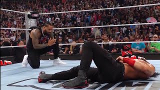 Jimmy USO Return HELP Roman Reigns And Cody Rhodes At Bad BLOOD 2024  wwe Bad blood 2024 Highlights [upl. by Kerred23]