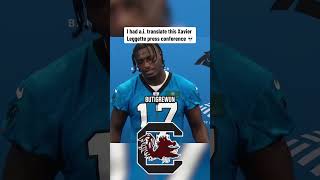 🏈 😂 Xavier Legette talks after practice nfl carolinapanthers nflfootball [upl. by Clere544]