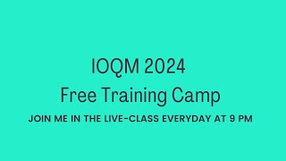 Problems 16  20  IOQM Live Camp [upl. by Annail937]