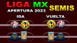 FECHAS HORARIOS Y CANALES PARA LAS SEMIFINALES DE FINAL DE LA LIGA MX APERTURA 2023 IDA Y VUELTA [upl. by Blaire]