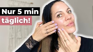 Die beste AntiAging Massage gegen Falten [upl. by Nyladnohr]