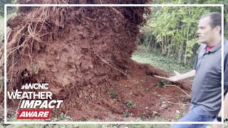 Gastonia man recalls moments tree slammed into home  Helenes Impacts [upl. by Melantha112]