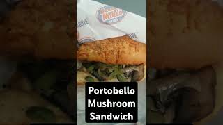 Portobello Mushroom Sandwich Jersey Mikes olive oil green pepper onion viralshort Biggie Smalls [upl. by Nnagrom]