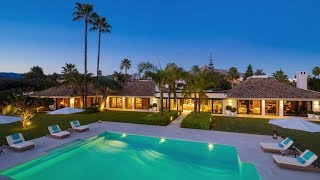 New Modern Frontline Golf Luxury Villa Aloha Nueva Andalucia Marbella Spain  13900000€ [upl. by Countess]