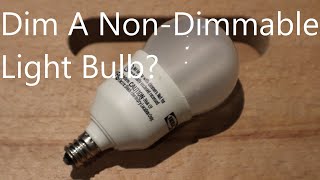 Trying To Dim A NonDimmable Light Bulb [upl. by Audres]