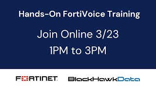 HandsOn FortiVoice Training Livestream [upl. by Edivad]