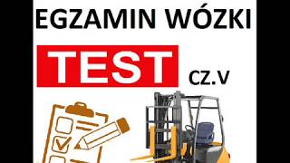 EGZAMIN WÓZKI WIDŁOWE UDT TEST CZ 5 [upl. by Karlik]