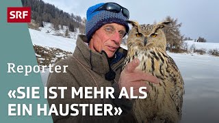 Der Mann mit dem Vogel – Ein Schweizer HobbyOrnithologe und seine Eule  Reporter  SRF [upl. by Imekawulo]