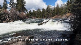 HIKING EXPLORING Wooden Stairs Approach to DILLON FALLS  Upper Deschutes River Central Oregon  4K [upl. by Niltiac90]