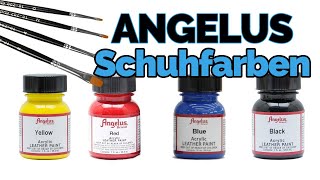 Schuhe richtig bemalen mit Angelus Acrylfarben [upl. by Lekram]