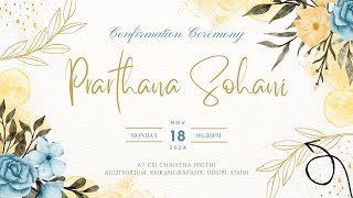 Confirmation Ceremony of Prarthana Sohani Maben  18112024  0630PM  Manipura Udupi [upl. by Hoxsie240]