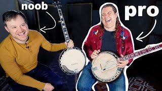 Learning the Banjo w a Pro [upl. by Eduam530]