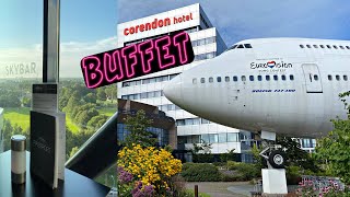 Corendon Hotel Schiphol Amsterdam  Skybar 747 and Buffet Experience [upl. by Skvorak]