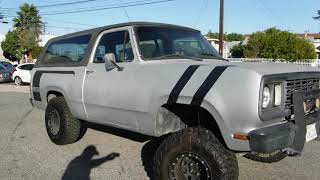 1978 Dodge Ramcharger full convertible for sale  California Car [upl. by Giffie131]