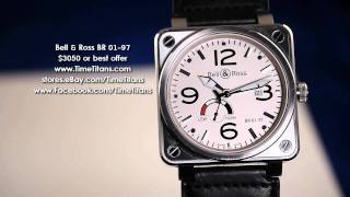 Bell amp Ross BR 0197 Power Reserve White 46mm [upl. by Ahtivak454]