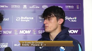 Entella  Pescara 01 De Marco quotNon riuscivo a spezzare il fiatoquot [upl. by Kanal]