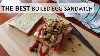 Boiled Egg Sandwich Recipe  Egg Sandwich  foodandfrolic [upl. by Amalbena]