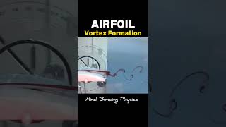 Airfoil Vortex Formation physics engineering animation learning fun aviation automobile love [upl. by Avir]