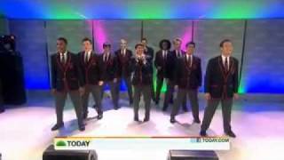 GLEE The Warblers Perform Trains Hey Soul Sister On Today live [upl. by Eelyme]