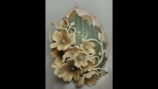 Decoupage Easter Egg  Decoupage su uova di Pasqua [upl. by Bertle519]