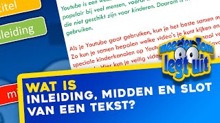 Wat is de inleiding het midden en het slot van een tekst [upl. by Judy824]