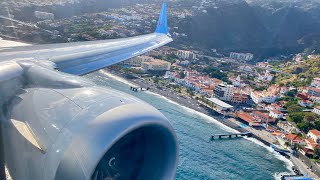 GREAT LANDING TUI  B737max  Sal  Funchal [upl. by Hesky]