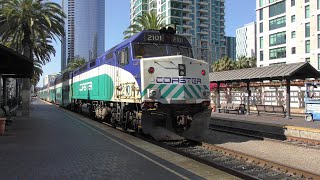 Ride Behind a Coaster F40PH2C from San Diego to Oceanside  4K [upl. by Ebeneser]