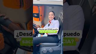 ¿🧏🏻‍♀ Desde qué EDAD 🧒 puedo sacar mi LICENCIA 🪪 de Conducción 🚗 [upl. by Idnerb940]