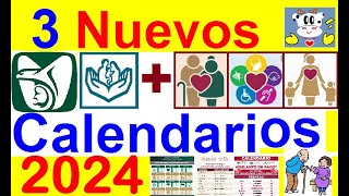 3 NUEVOS CALENDARIOS PAGOS IMSS ISSSTE Y BIENESTAR 2024 FECHAS OFICIALES ENTREGA TARJETAS 65 y [upl. by Anauqaj395]