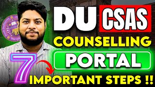 Delhi University Application form CSAS PORTAL 2024💥7 Important Steps✅ [upl. by Orji890]