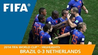 Brazil v Netherlands  2014 FIFA World Cup  Match Highlights [upl. by Ahsi429]