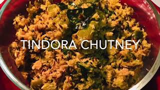 Tindora Chutney  Instant Pot  Air fryer  Tindora Coconut chutney [upl. by Idleman]