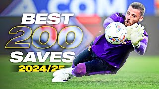 Best 200 Goalkeeper Saves in Football 202425 2  HD [upl. by Ddot]