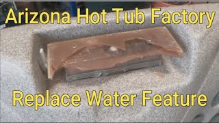 How to Replace a Jacuzzi Hot Tub Water Feature  Water fall  Jacuzzi J series all models [upl. by Terrab]