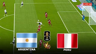 🔴PERU VS ARGENTINA LIVE STREAM  FIFA WORLD CUP QUALIFIER CONMEBOL LIVE FULL MATCH TODAY [upl. by Nette424]