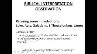 Introduction to Biblical Interpretation [upl. by Hannavahs]