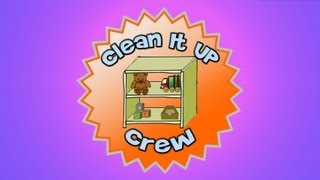 Clean It Up Crew a new cleanup time song for preschoolers [upl. by Ruford]