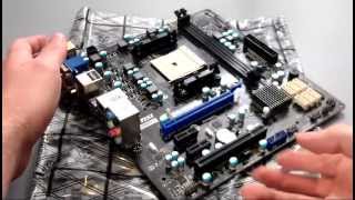 UNBOXING MSI FM2A75MAE35 [upl. by Orodoet]